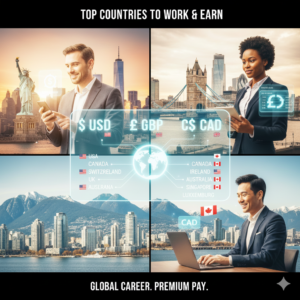 Best Countries to Work Abroad and Earn in USD, GBP, or CAD